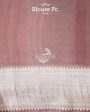 MELLOW ROSE PINK KADHWA KORA ORGANZA BANARASI HANDLOOM SAREE Online Sale