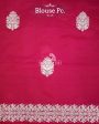 RUBY PINK KADHWA KATAN SILK BANARASI HANDLOOM SAREE Discount