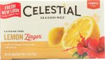 CELESTIAL SEASONINGS: Lemon Zinger Herbal Tea Caffeine Free, 20 bg For Cheap