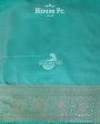 LIGHT TURQUOISE KATAN SILK UPPADA BANARASI HANDLOOM SAREE Online Hot Sale