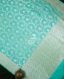 LIGHT TURQUOISE KATAN SILK UPPADA BANARASI HANDLOOM SAREE Online Hot Sale