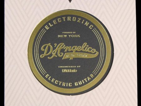 D Angelico Electrozinc Rock Strings Electric Guitar Strings 9-42 (Plain 3rd) Online Hot Sale