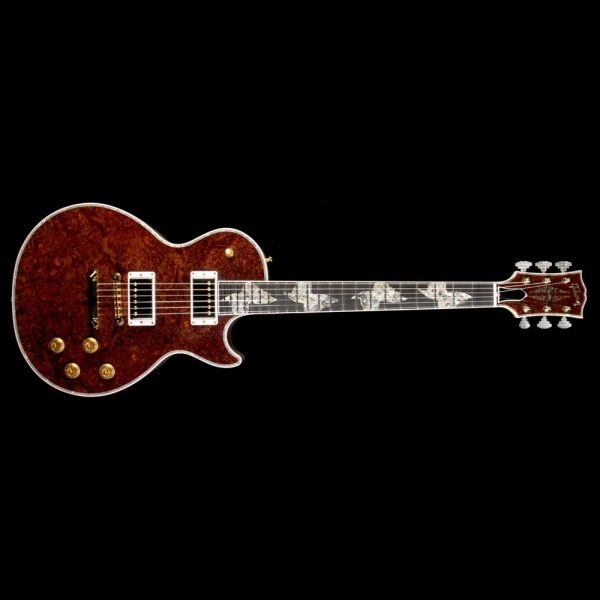 Gibson Custom Shop Les Paul Ultima Butterfly Burl Maple Top Electric Guitar Root Beer Gloss For Sale