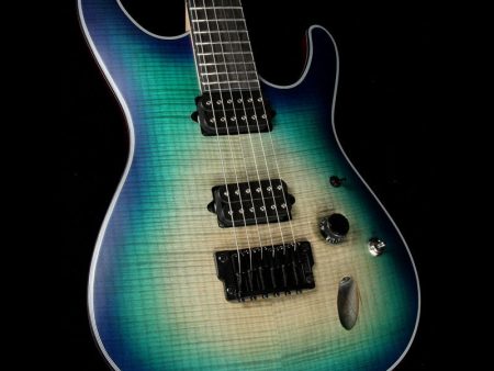 Ibanez Iron Label SIX6FDFM Electric Guitar Blue Space Burst Online Sale