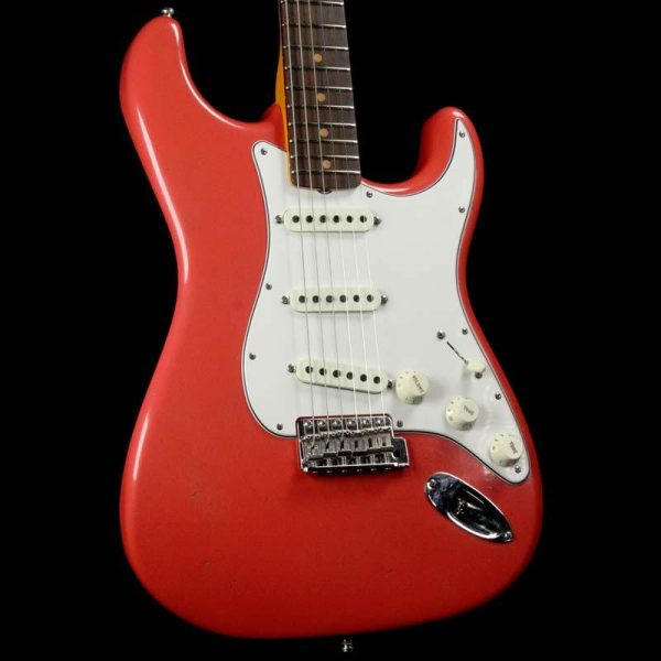 Fender Custom Shop Postmodern Stratocaster Journeyman Relic Faded Aged Fiesta Red Online Hot Sale