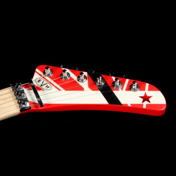 Used EVH Striped Series 5150 Electric Guitar Striped Red Black and White Online Hot Sale