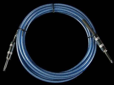 Fender California Clear Lake Placid Blue Instrument Cable (15 Foot) For Sale