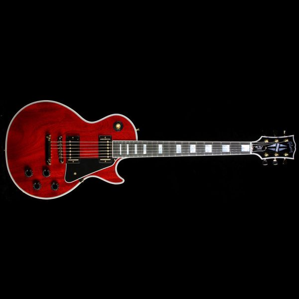 Used 2016 Gibson Custom Shop Les Paul Custom Electric Guitar Faded Cherry with Mahogany Top Fashion