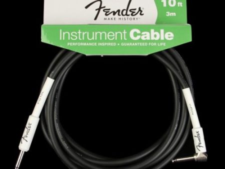 Fender Performance Series Instrument Cable (10 Foot) Angle Straight Supply