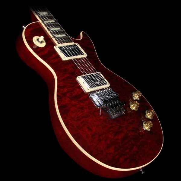 Used 2015 Gibson Alex Lifeson 40th Anniversary of Rush Les Paul Axcess Ruby Red Quilt Online now