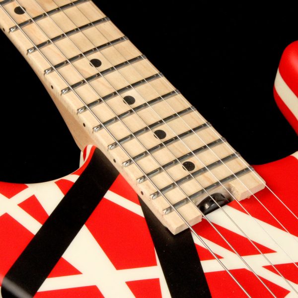 Used EVH Striped Series 5150 Electric Guitar Striped Red Black and White Online Hot Sale