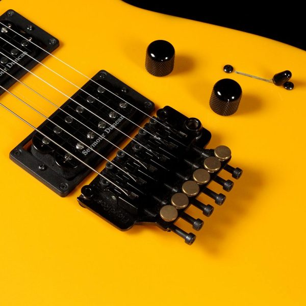 Used 2014 Jackson Custom Shop 30th Anniversary 1984 Soloist Prototype Electric Guitar Yellow Pearl Cheap