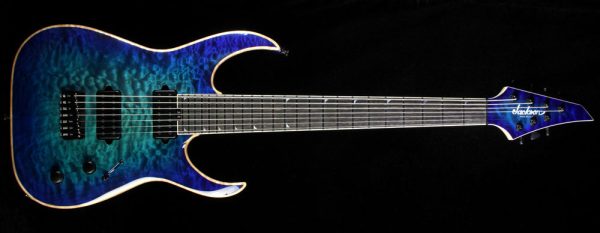 Jackson Misha Mansoor Signature Juggernaut HT7 Quilt Top Electric Guitar Laguna Burst Cheap