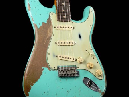 Fender Custom Shop  62 Stratocaster Roasted Masterbuilt Seafoam Green Ultimate Relic 2016 For Cheap