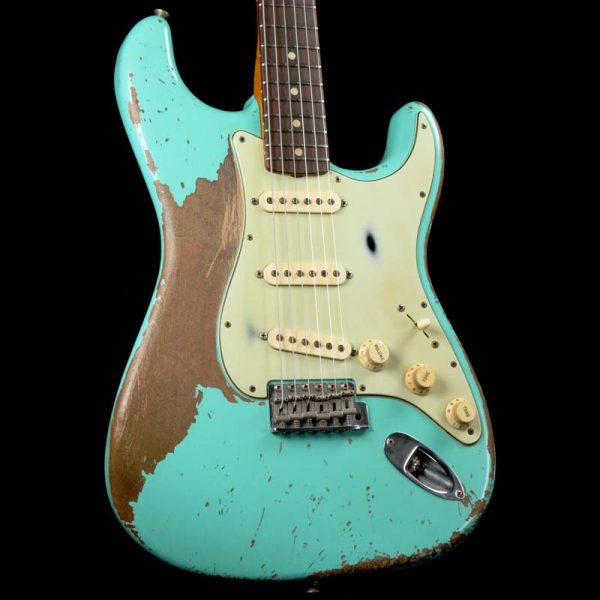 Fender Custom Shop  62 Stratocaster Roasted Masterbuilt Seafoam Green Ultimate Relic 2016 For Cheap